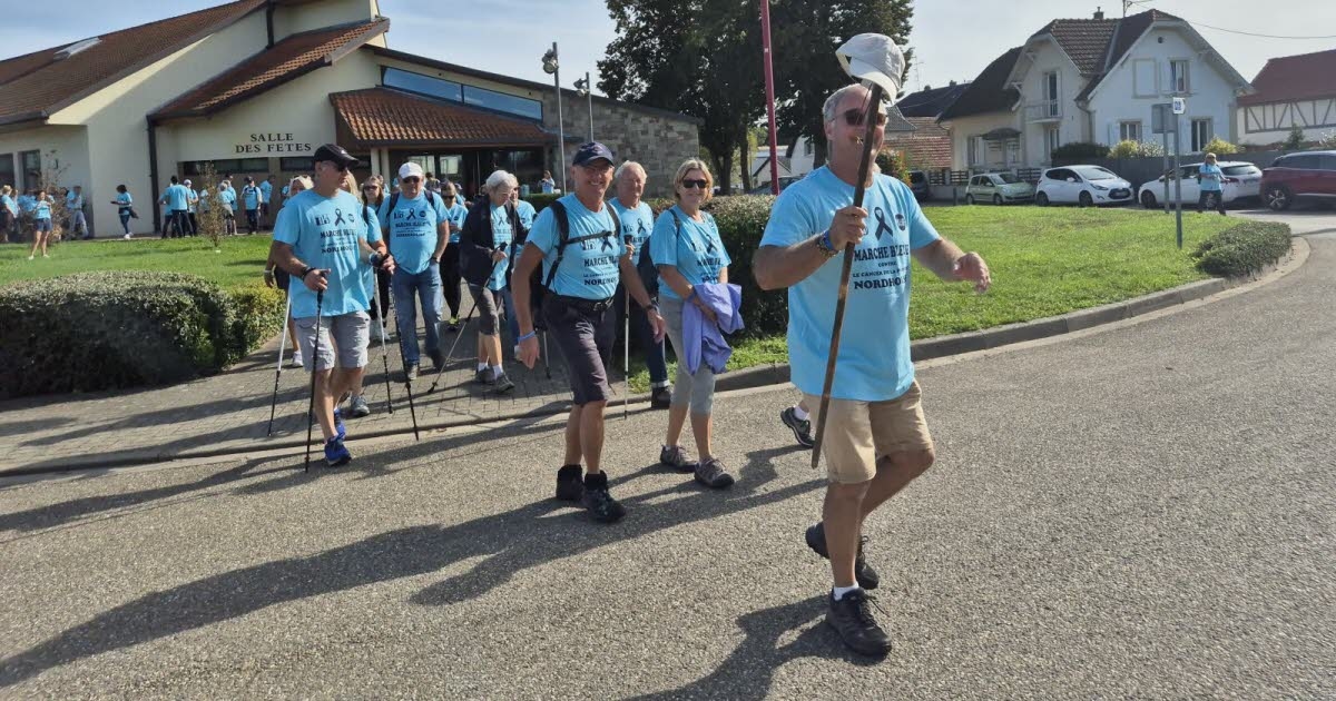 Nordhouse. Blue March: 180 participants and more than €2,000 raised