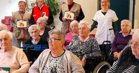 Lapoutroie. At the nursing home, after Easter, it's Easter again.