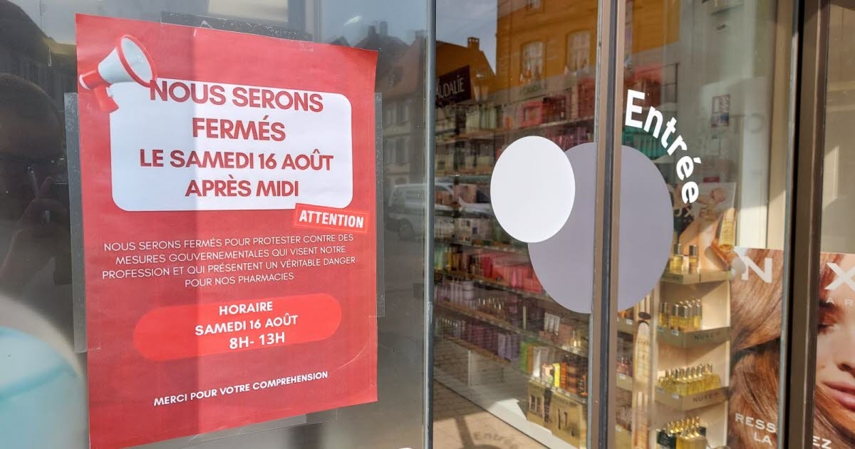 Wissembourg. Strike: City center pharmacies show solidarity but remain open in the morning