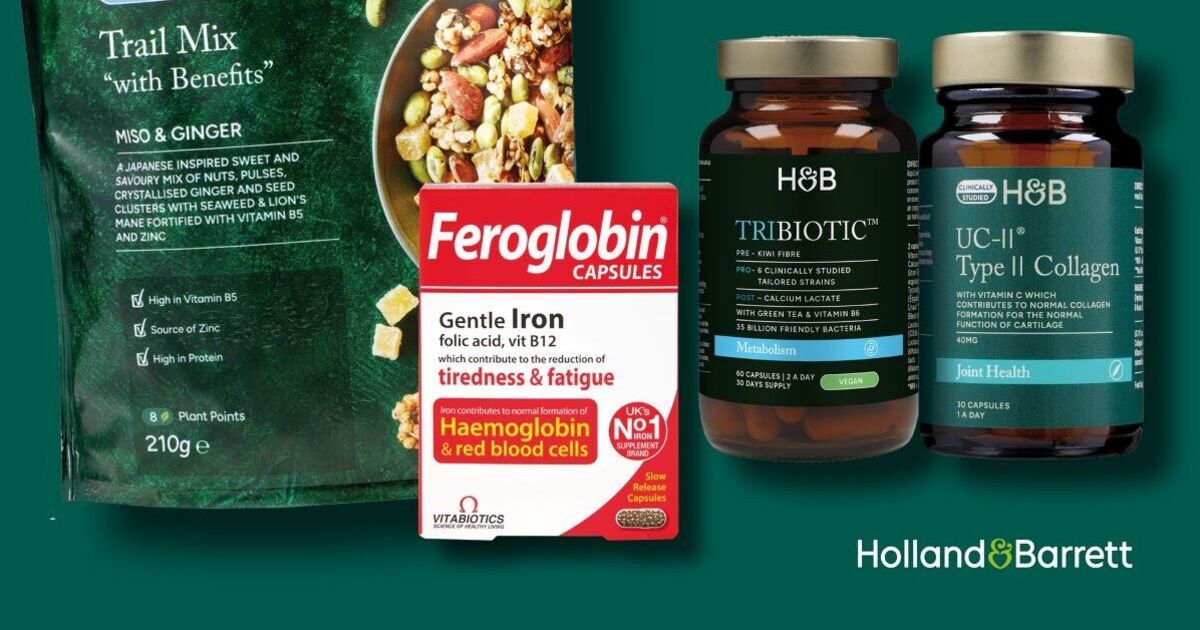 Consigue £5 de descuento al gastar £30 en tienda en Holland & Barrett: ¡consigue tus súper suplementos!
