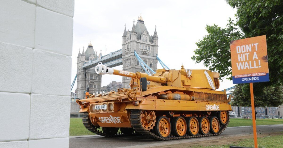 17-tonne tank hits London wall to spotlight UK's hidden energy crisis