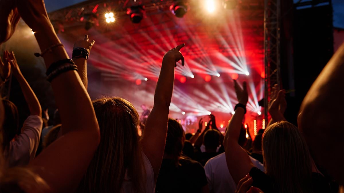 Giovani appassionati di musica che frequentano regolarmente spettacoli dal vivo ignorando il rischio di perdita dell'udito