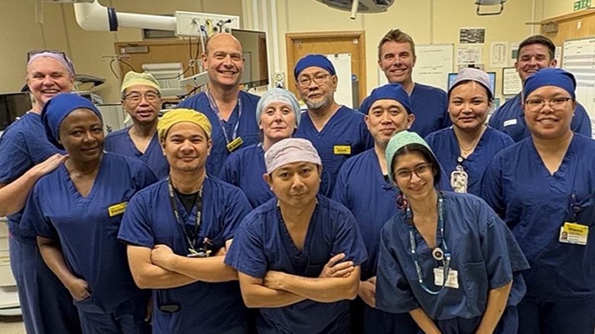 Surgeons at hospital do TWELVE prostate ops in a single day using high-tech robotic treatment as NHS waiting lists soar