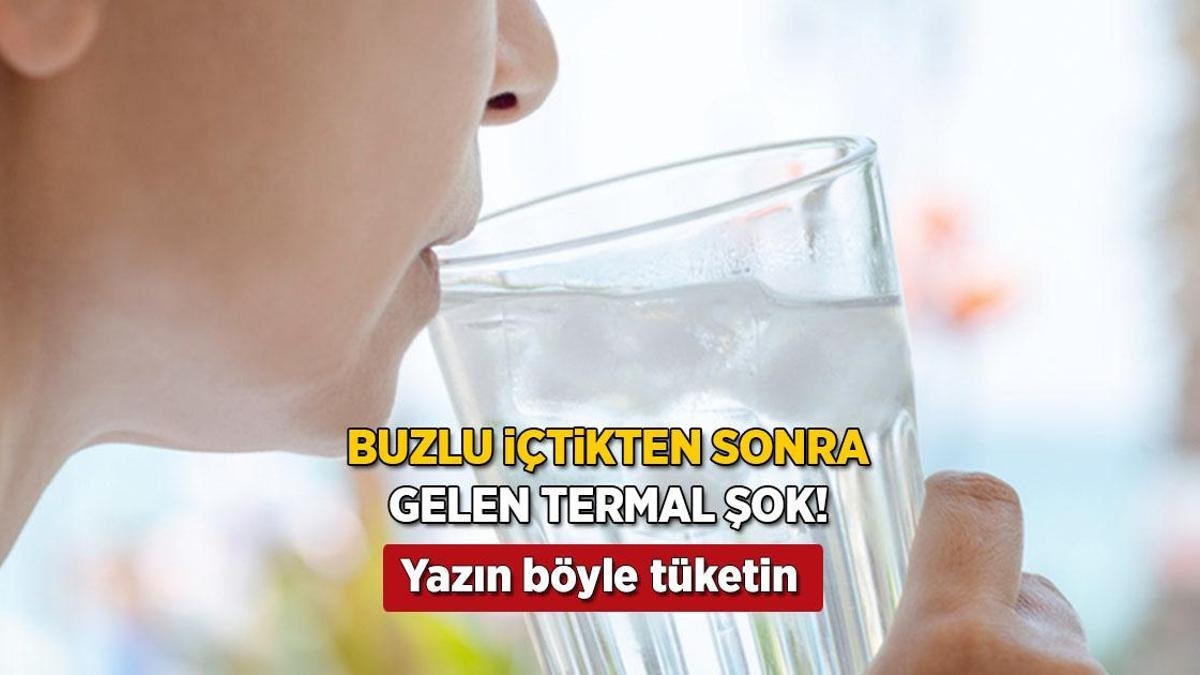 To cool off, hot water is preferable, not iced water! It's an Arab tactic, it makes you say "oh"
