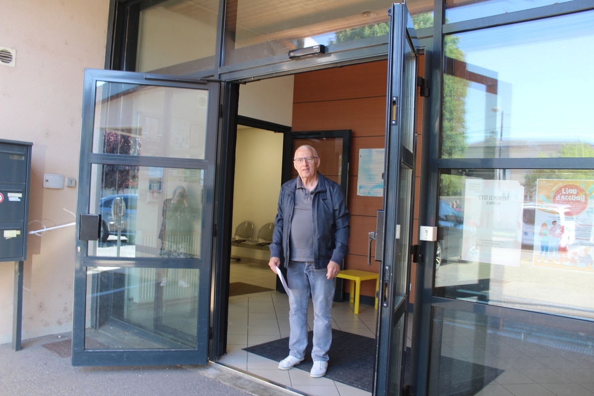 An automatic door at the Medical Center