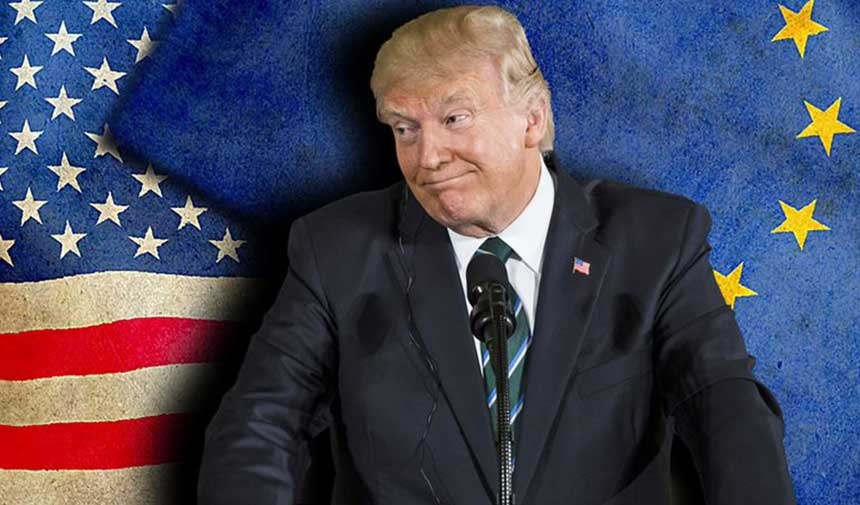 Reactie van Europese straaljagers op Trump