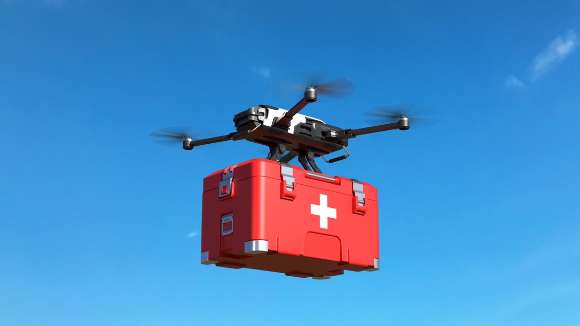 Droni per soccorso sanitario d'emergenza, Sis 118 lancia Seuam