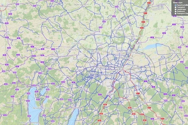 Insider tip: This free map shows you the best cycling tours for spring