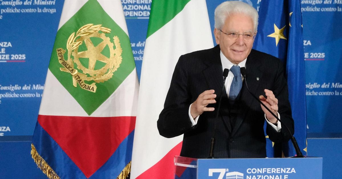 Conferência sobre dependência química, Mattarella: "Precisamos de um esforço conjunto." Meloni: "Temos um plano anti-fentanil."