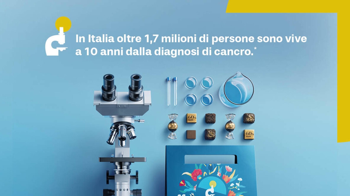 Airc's 60th anniversary: Research Chocolates in the square on Saturday